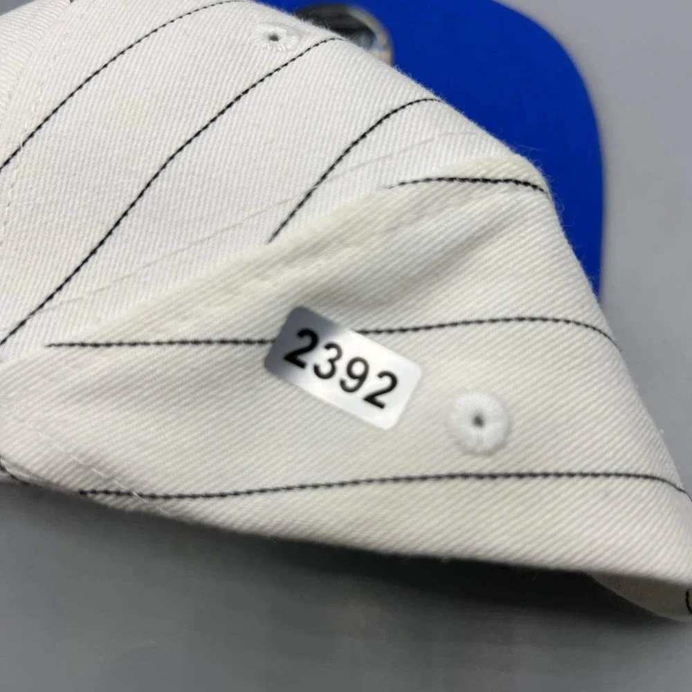 Air Jordan Hat Men White‎ Blue Pinstripe Jumpman Snap Back Cap